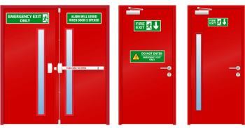 article fire door emergency exit door