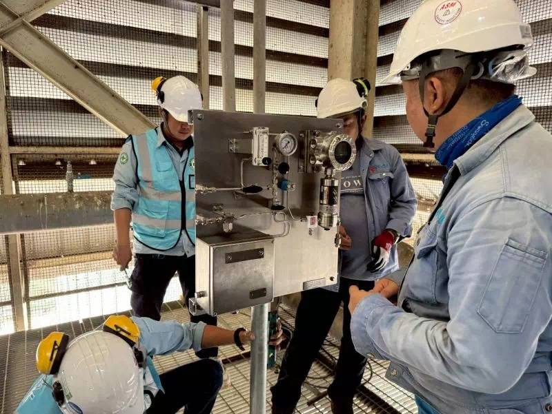 งานติดตั้ง และคาลิเบรท MSA Gas Monitoring