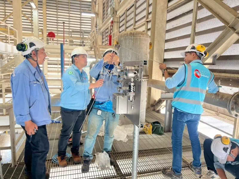 งานติดตั้ง และคาลิเบรท MSA Gas Monitoring