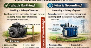 ความแตกแต่างระหว่าง Earthing และ Grounding