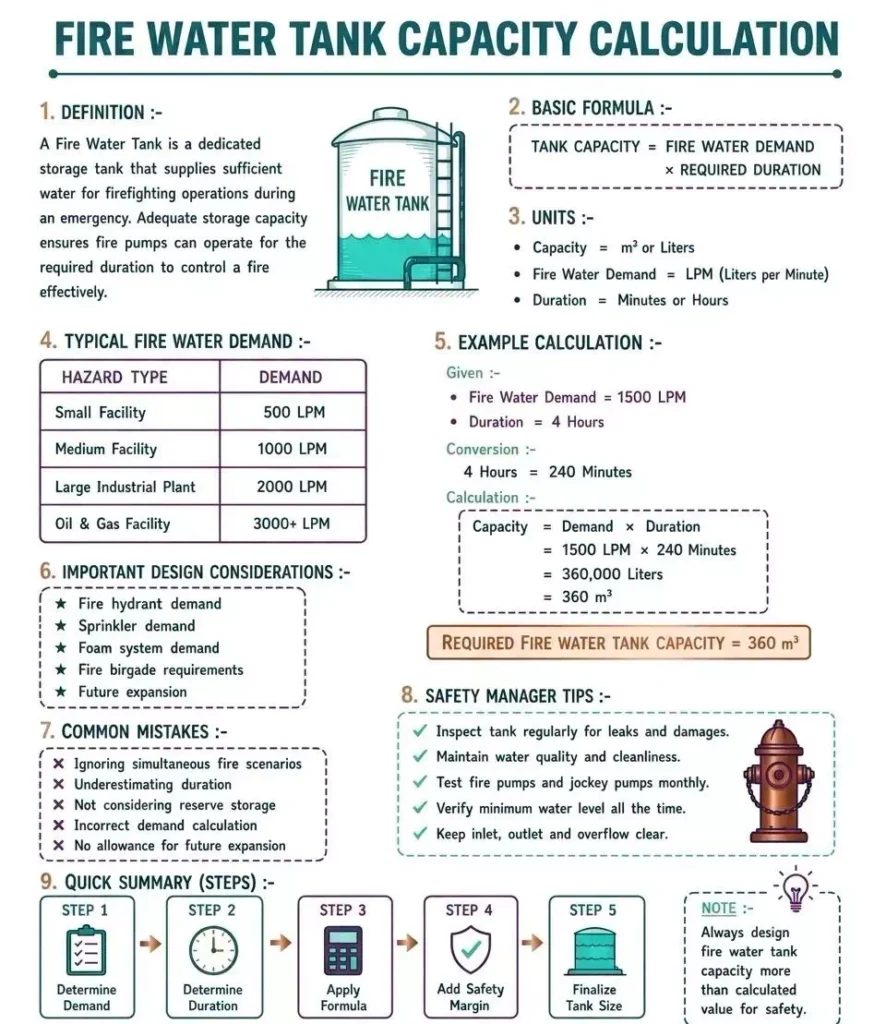 Fire Water Storage Tank